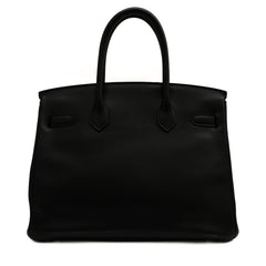 Hermès Birkin 30 Tadelakt Black STAMP C