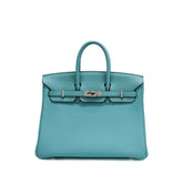 Hermès Birkin 25 Togo Blue Atoll STAMP T