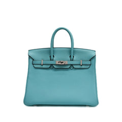 Hermès Birkin 25 Togo Blue Atoll STAMP T
