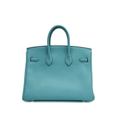 Hermès Birkin 25 Togo Blue Atoll STAMP T