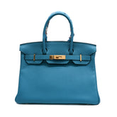 Hermès Birkin 30 Togo Blue Jean SQUARE R