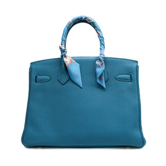 Hermès Birkin 30 Togo Blue Jean SQUARE R