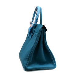 Hermès Birkin 30 Togo Blue Jean SQUARE R