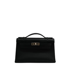 Hermès Kelly Pochette Swift Black STAMP W