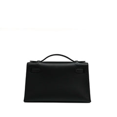 Hermès Kelly Pochette Swift Black STAMP W