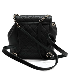 Chanel Large Duma Backpack Lambskin Black (Microchip)