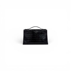 Hermes Kelly Pochette Alligator Amethyst STAMP Z