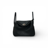 Hermes Lindy 26 Ostrich Black STAMP X