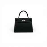 Hermes Kelly 25 Epsom Black STAMP K