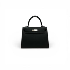 Hermes Kelly 25 Epsom Black STAMP K