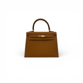 Hermes Kelly 25 Epsom Gold STAMP B