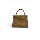 Hermes Kelly 25 Alligator Chai STAMP U
