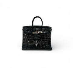 Hermes Birkin 25 Alligator Dark Bleu STAMP D