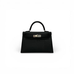 Hermes Mini Kelly II Epsom Black STAMP K