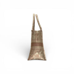 Dior Medium Dior Book Tote Toile de Jouy Reverse Embroidery/Calfskin Pink