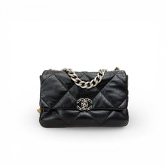 Chanel Medium 19 Bag Goatskin Black