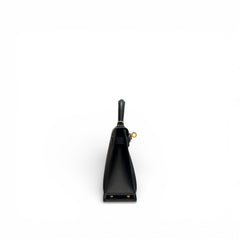 Hermes Mini Kelly II Epsom Black STAMP Z