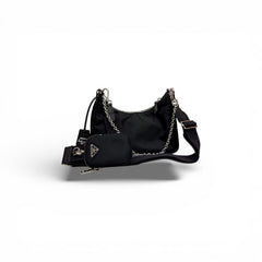 Prada Re-Edition 2005 Re-Nylon Shoulder Bag Black