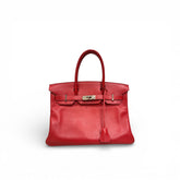 Hermes Birkin 30 Tadelakt Rouge SQARE L