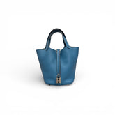 Hermes Picotin 18 Clemence Bule Taurillon SQUARE R