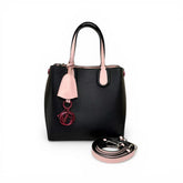 Dior Small Addict Shopper Tote Calfskin Black