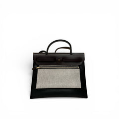 Hermes Herbag 31 Vache Hunter Black STAMP Z