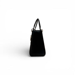 Dior Medium Lady Dior Bag Patch Calfskin Black