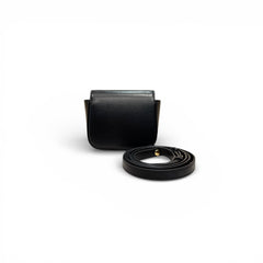 Celine Mini Claude Bag Triomphe Canvas / Calfskin Black