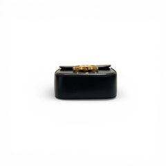 Celine Mini Claude Bag Triomphe Canvas / Calfskin Black