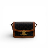 Celine Triomphe Crossbody Teen Bag Tan