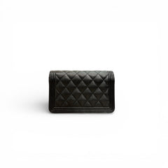 Chanel Boy Wallet On Chain Caviar Black (Microchip)