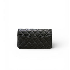 Chanel Classic Flap Wallet On Chain Caviar Black