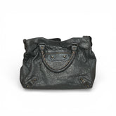 Balenciaga Medium Classic Le City Bag Lambskin Grey