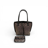Goyard Mini Anjou Bag Canvas / Calfskin Black