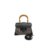 Goyard Mini Saigon Bag Goyardine Cavas / Calfskin Black