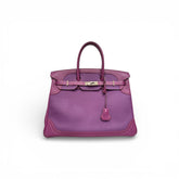 Hermes Birkin 35 Ghillies Anemone Togo / Swift Purple STAMP T