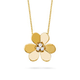 Van Cleef & Arpels Large Frivole Clip pendant, 18K Yellow Gold, Diamond