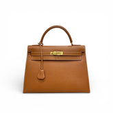 Hermes Kelly 32 Epsom Gold SQUARE B