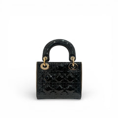 Dior Mini Lady Dior Patent Black