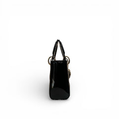 Dior Mini Lady Dior Patent Black