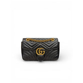 Gucci Medium GG Marmont Bag Lambskin Black