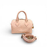 Louis Vuitton Speedy Bandoulière 20 Monogram Empreinte Rose Opale