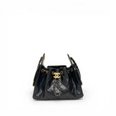 Chanel Mini 25 Bag Shiny Calfskin Black (Microchip)