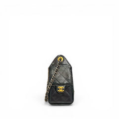 Chanel Mini 25 Bag Shiny Calfskin Black (Microchip)