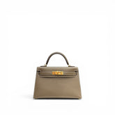 Hermes Mini Kelly II Epsom Etoupe STAMP Z