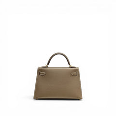 Hermes Mini Kelly II Epsom Etoupe STAMP Z