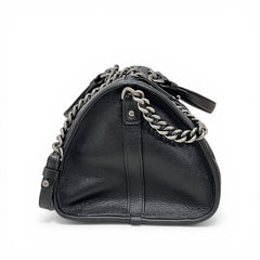 Chanel Casual Riviera Bowling Bag Calfskin Black