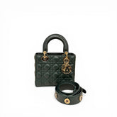 Dior Small Lady Dior Lambskin Dark Green