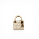 Dior Micro Lady Dior Lambskin White