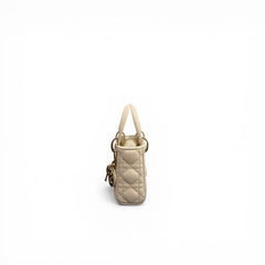 Dior Micro Lady Dior Lambskin White